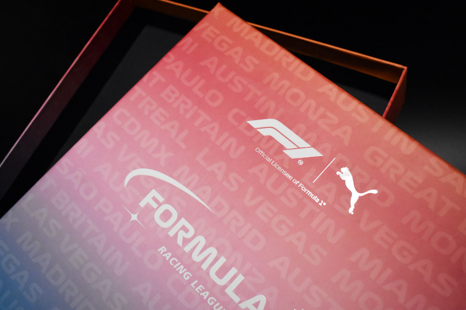Proyecto de packaging para PUMA y Formula 1 fabricado por Colorprinter 